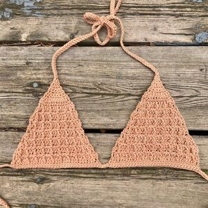 Crochet bikini top